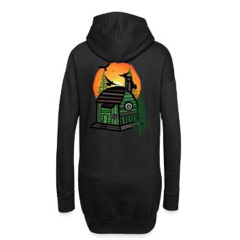 Waldbewohner Naturliebhaber Hütte Tiny Hütte Haus - Hoodie-Kleid - Schwarz - Hinten