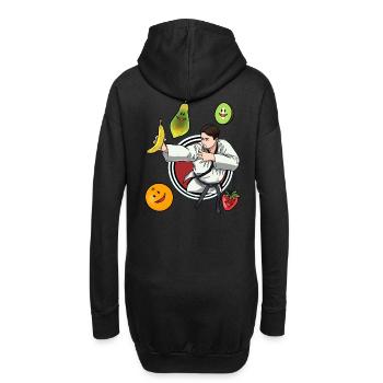 Self-Défense Vitamines Fruit Judo Fruit Victoire - Sweat-shirt à capuche long Femme - noir - Dos