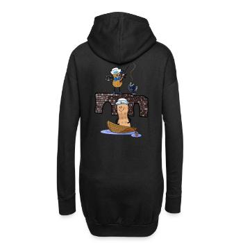 Moin maritime Peanuts Angler Sailor Captain Ahoy - Sweat-shirt à capuche long Femme - noir - Dos