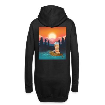 Cacahuète Loisir canne à pêche canne à pêche pêche - Sweat-shirt à capuche long Femme - noir - Dos