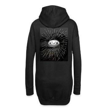 Eye God Water Wave Creation Divine God - Hoodie Dress - black - Back
