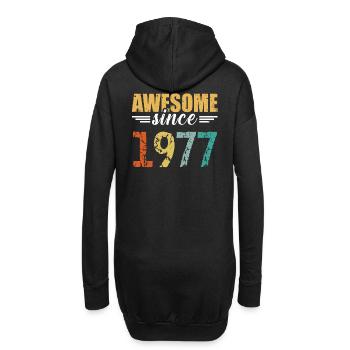 Seit 1977 unschlagbar: Du bist einfach fantastisch - Hoodie-Kleid - Schwarz - Hinten