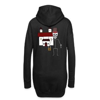 Château Fantôme Fantôme Minuit Fantôme Horreur - Sweat-shirt à capuche long Femme - noir - Dos