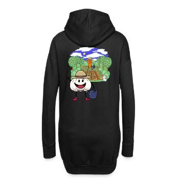 Jardinier Amateur, Jardinage, Jardin, Légume, Agriculteur, Enfant - Sweat-shirt à capuche long Femme - noir - Dos