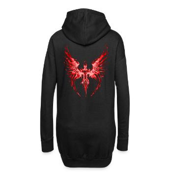 2reborn Angelwings Knight 01 2 - Hoodie-Kleid - Schwarz - Hinten