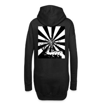 Fantasy Wildpferde Pferd Pferde Pony - Hoodie-Kleid - Schwarz - Hinten