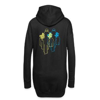 fantômes fantômes fantôme fantôme nature hantée - Sweat-shirt à capuche long Femme - noir - Dos
