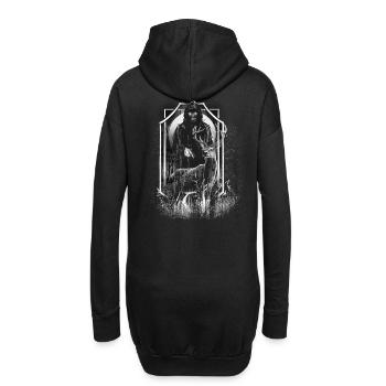 Hirsch Wald Kreatur Tod Horror Halloween Monster - Hoodie-Kleid - Schwarz - Hinten