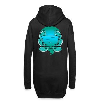 Baby Wal Fisch Meeressäuger Kinder Kleinkind - Hoodie-Kleid - Schwarz - Hinten