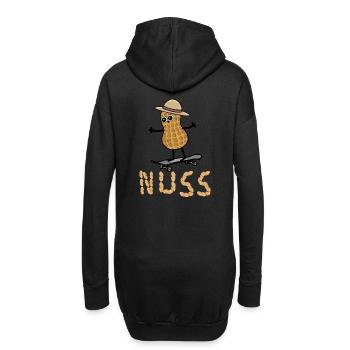 Erdnuss Skater Skaten Jugendliche Kinder Kind - Hoodie-Kleid - Schwarz - Hinten