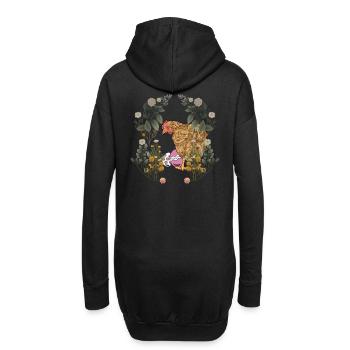 Pâques, Oeufs De Pâques, Poule, Poulet, Rural, Nature, Oeufs - Sweat-shirt à capuche long Femme - noir - Dos
