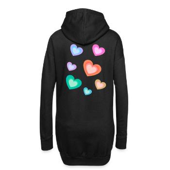 Sincère Saint-Valentin Fête des mères Anniversaire - Sweat-shirt à capuche long Femme - noir - Dos