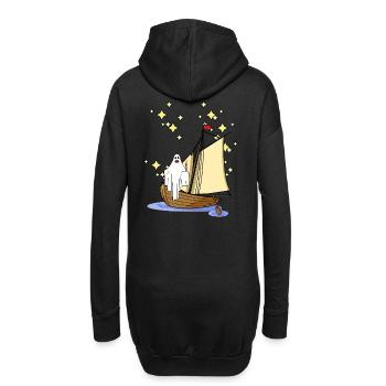 Fantômes, Marin, Hanter, Fantôme, Horreur, Halloween - Sweat-shirt à capuche long Femme - noir - Dos