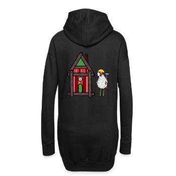 Artisan poulailler poulailler construire constructeur - Sweat-shirt à capuche long Femme - noir - Dos