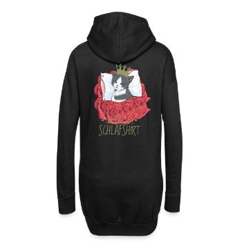 Chat Prince Roses Chats endormis Chaton - Sweat-shirt à capuche long Femme - noir - Dos