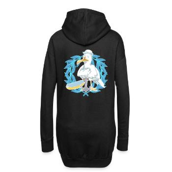 Mouette Mouettes Marins Marins Laurier Marin - Sweat-shirt à capuche long Femme - noir - Dos