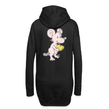 Souris Souris Rat Rats Rongeurs Rongeurs Enfant - Sweat-shirt à capuche long Femme - noir - Dos