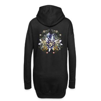 Alpes Montagnes Montagnes Nature Fleurs Nature Amoureux de la Nature - Sweat-shirt à capuche long Femme - noir - Dos