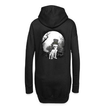 Wehrwolf Wolf Wolves Halloween Medieval Dog - Hoodie Dress - black - Back