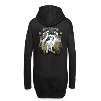 Wehrwolf Wolf Wölfe Halloween Mittelalter Hund - Hoodie-Kleid - Schwarz - Hinten