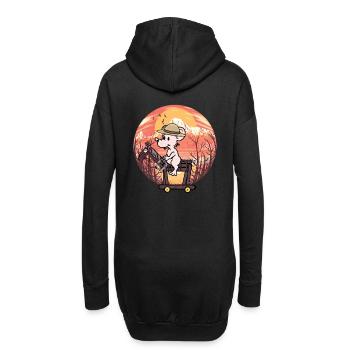 Wilder Westen Maus Reiter Pferd Pferde - Hoodie-Kleid - Schwarz - Hinten