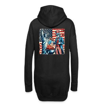 Millésime de la fête de l’indépendance américaine le 4 juillet - Sweat-shirt à capuche long Femme - noir - Dos