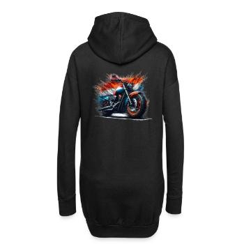 Chemises de moto aux couleurs hollandaises, moto - Sweat-shirt à capuche long Femme - noir - Dos