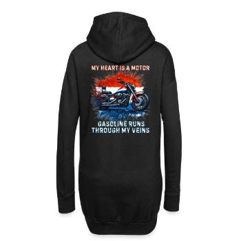 Dutch colors motorcycle fans merchandise - - Hoodie Dress - black - Back