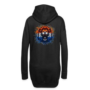 Maillots de la Hollande - NL Lion aux couleurs du drapeau - Sweat-shirt à capuche long Femme - noir - Dos