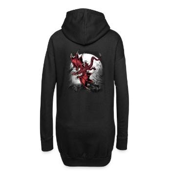 Dragon Dragon Créature mythique Mystique - Sweat-shirt à capuche long Femme - noir - Dos