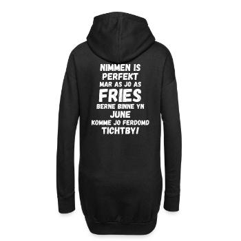 Chemise d’anniversaire frisonne née en juin Frisons - Sweat-shirt à capuche long Femme - noir - Dos