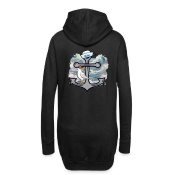 Maritime Seagull Seagulls Marins Marins Marins - Sweat-shirt à capuche long Femme - noir - Dos