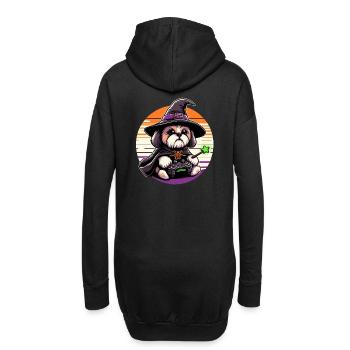 De jolies chemises d’Halloween Shih Tzu pour les amoureux des chiens - Sweat-shirt à capuche long Femme - noir - Dos