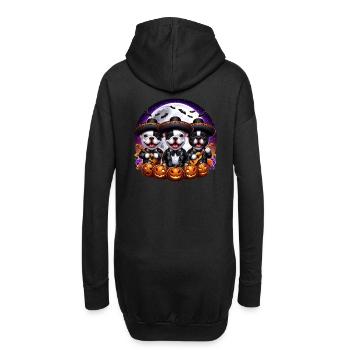 Chemise d’Halloween mignon Français Bulldogs Mariachi band - Sweat-shirt à capuche long Femme - noir - Dos