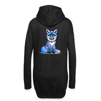Fuchs Weisheit Weise Klug Füchse schlau Märchen - Hoodie-Kleid - Schwarz - Hinten