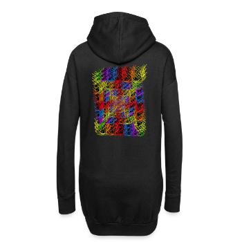LGBT Schnecken Schnecke Gay Pride - Hoodie-Kleid - Schwarz - Hinten