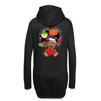 Teddy Cook Cooks Cook Ours de cuisine de légumes - Sweat-shirt à capuche long Femme - noir - Dos