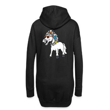Cheval Diva Star Chevaux Lady Starlet Gaul Cavalier - Sweat-shirt à capuche long Femme - noir - Dos