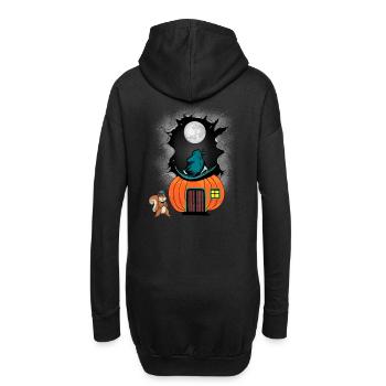 Halloween Citrouille Enfant Enfants Tout-petits Bébé - Sweat-shirt à capuche long Femme - noir - Dos