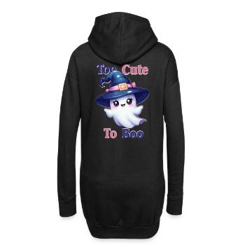 Entzückender Geist im Hexenhut – Too Cute to Boo - Hoodie-Kleid - Schwarz - Hinten
