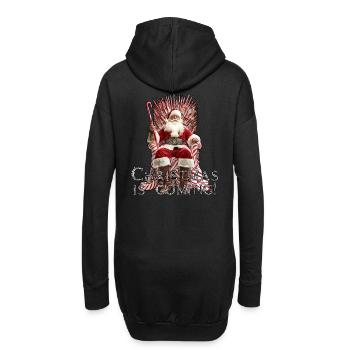 Christmas is coming! - Hoodie-Kleid - Schwarz - Hinten