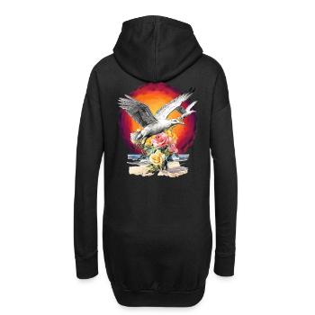 Seagull Seagull Anniversaire Salutations d’anniversaire Marin - Sweat-shirt à capuche long Femme - noir - Dos