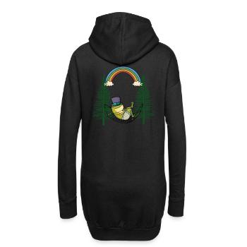 Grenouille grenouilles amoureux de la nature relaxant hamac - Sweat-shirt à capuche long Femme - noir - Dos
