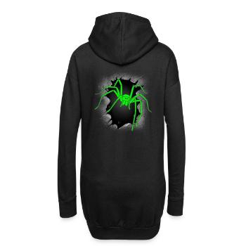 Araignées Araignée Araignée Halloween Araignées Phobie - Sweat-shirt à capuche long Femme - noir - Dos
