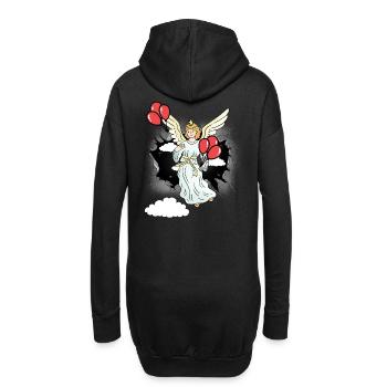 Emgel ballons célestes mystiques spirituels - Sweat-shirt à capuche long Femme - noir - Dos