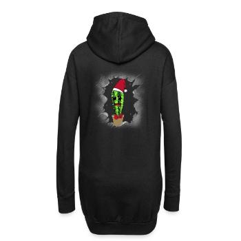 Saint-Nicolas Belle-mère Noël Cactus - Sweat-shirt à capuche long Femme - noir - Dos