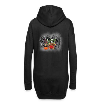Teddybär Kochkunst Gastgeber Hobbykoch Köche - Hoodie-Kleid - Schwarz - Hinten