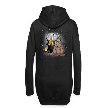 Chaman Ours Tipi Feu de camp Ours du Far West - Sweat-shirt à capuche long Femme - noir - Dos