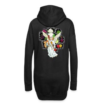 himmlisch kochen Gemüse Engel Koch Köchin - Hoodie-Kleid - Schwarz - Hinten