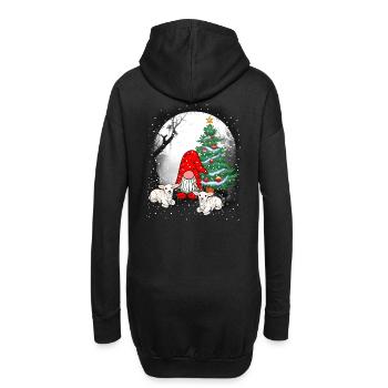 Saint-Nicolas Père Noël Habitant de la forêt Zerge - Sweat-shirt à capuche long Femme - noir - Dos